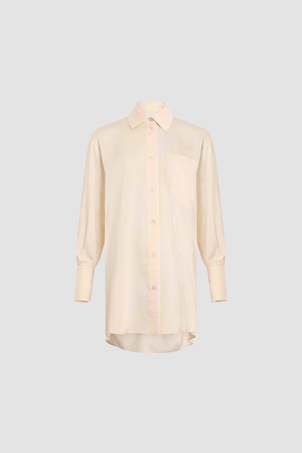 Oversize Hemd mit Streifen