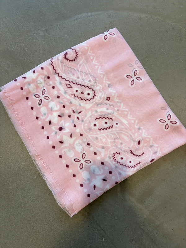 Bandana Tuch Viscose Mix rosa