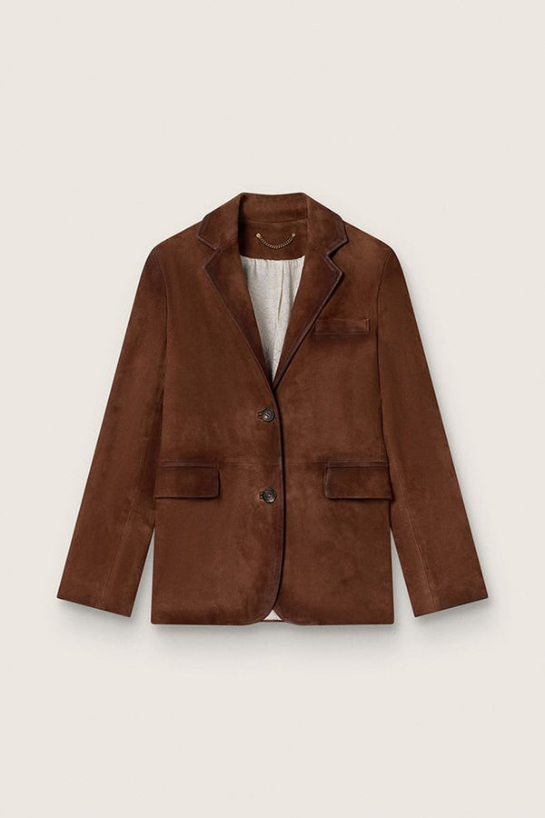 Leder Blazer cambridge brown