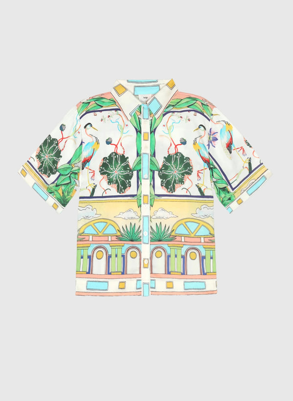 Silvaly Bluse naturalia sky