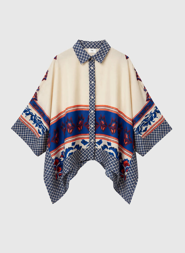 Sarlena Bluse galatea bleu