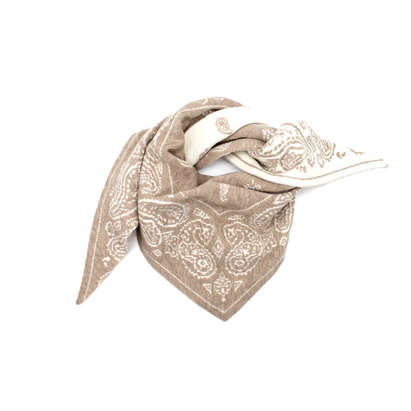 STRICK BANDANA KLEIN beige