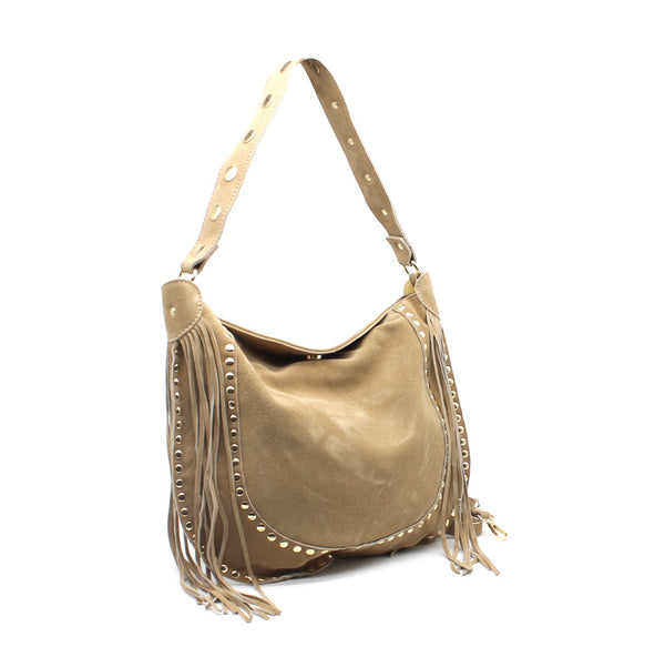 Tasche mit Nieten und Fransen