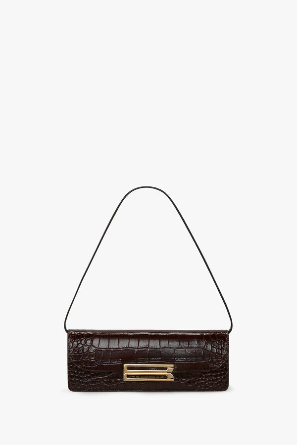 Dorian East-West Clutch dark brown