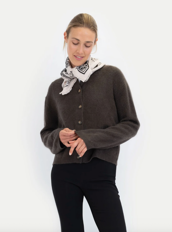 Emilia Cardigan in Chocolate _ 0826