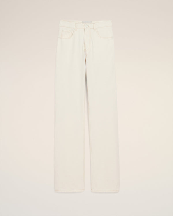 Weite Jeans creme