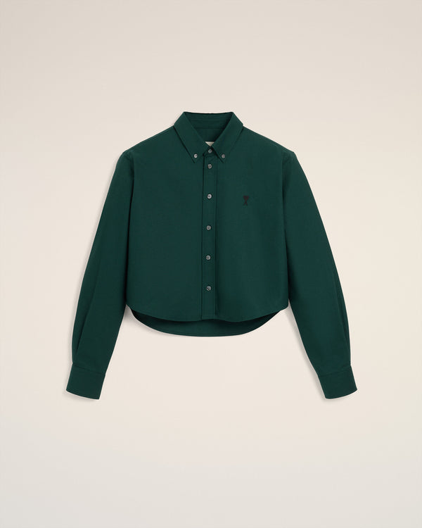 Cropped Shirt bottle green