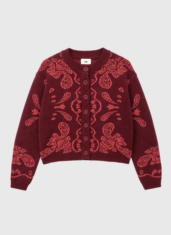 Nayana Cardigan granatrot