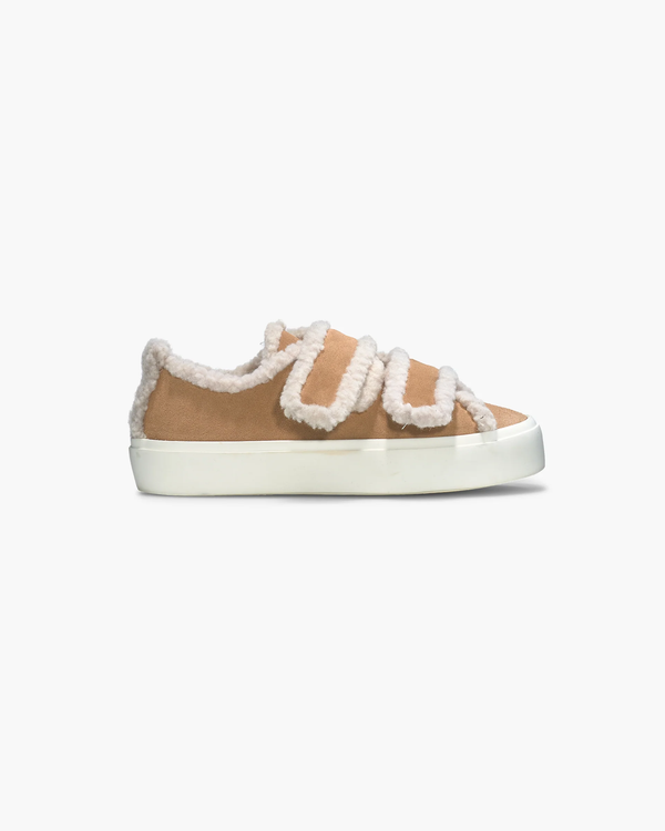 Shearling Low Velcro light beige