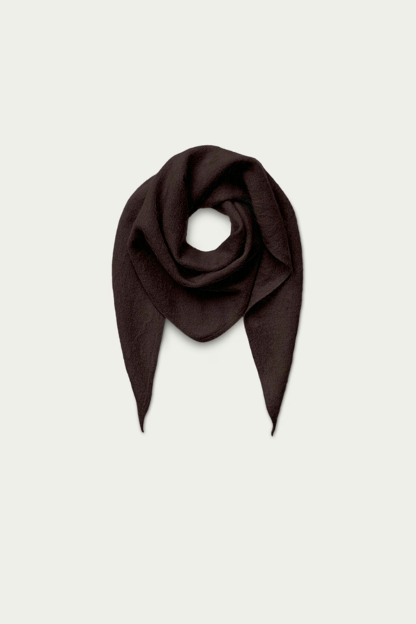 Kasira Brushed Cashmere Schal chocolate
