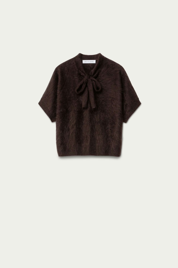 Kassie Kurzarm Pullover chocolate