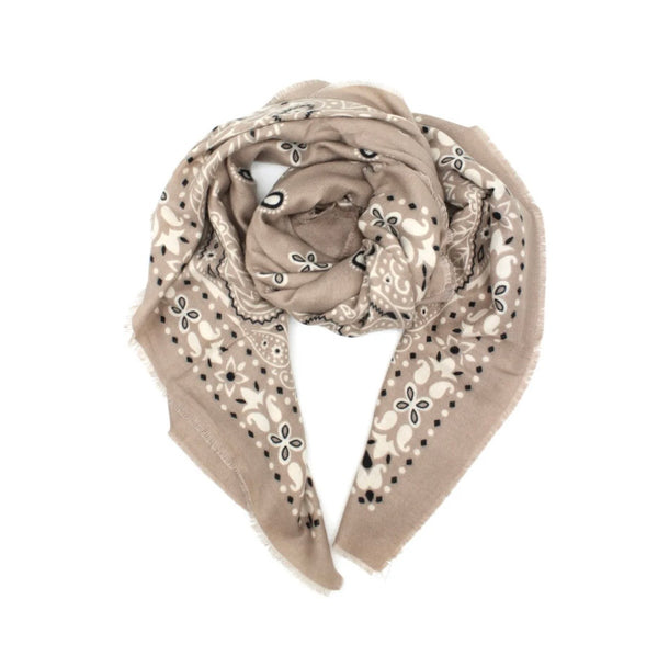 Bandana Paisley taupe