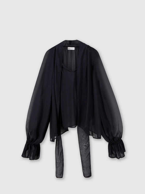 Bluse mit Schleife