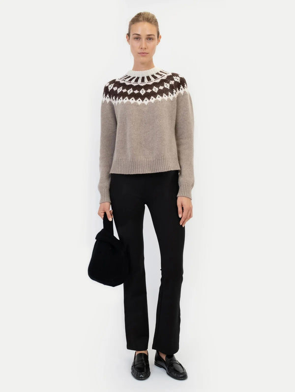Laura Fair Isle Sweater almond powder