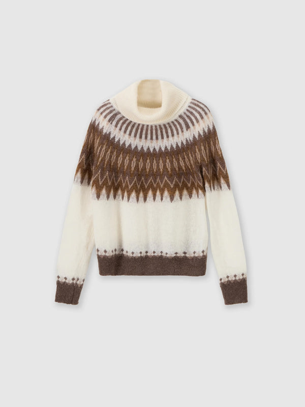 Rollkragenpullover aus Alpaka-Woll-Mix