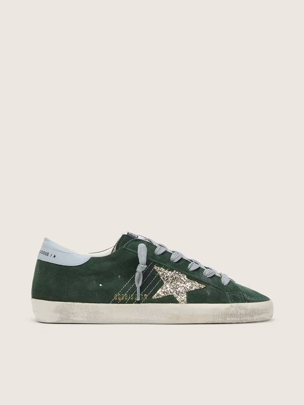 Super Star dark green/platinum